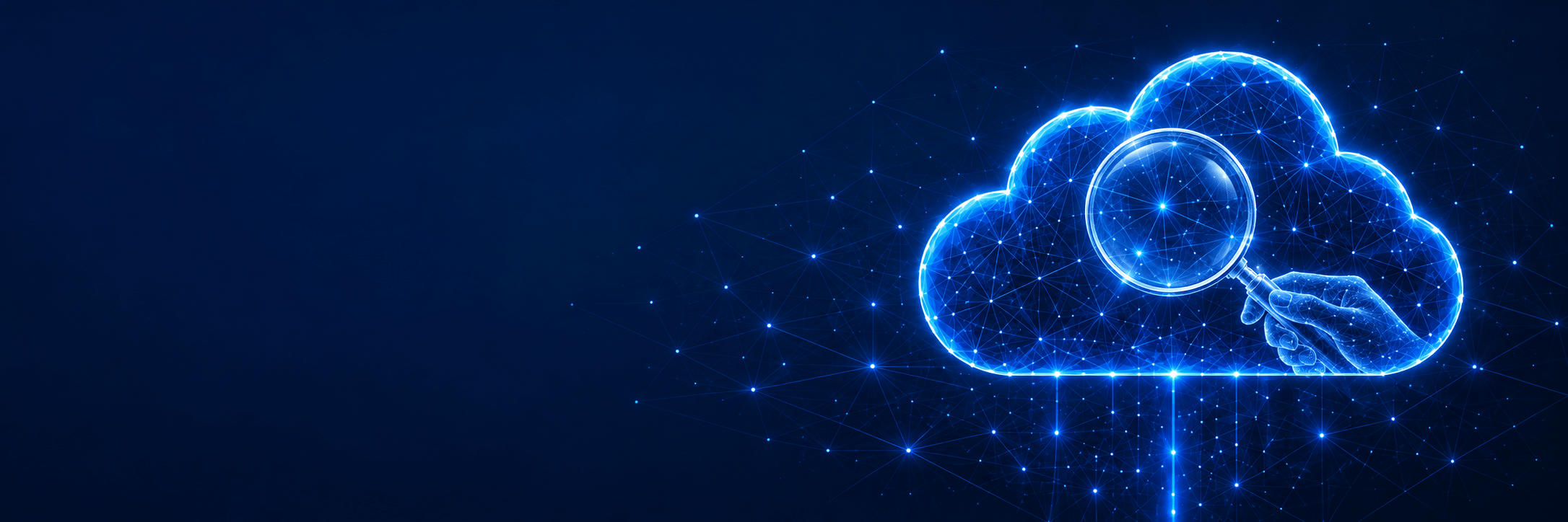 Cloud with a magnifying glass